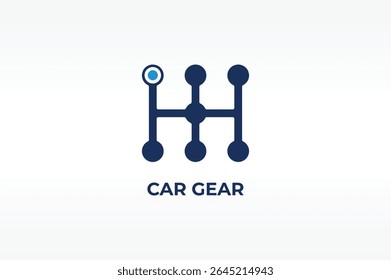 CAR GEAR vector, icon or logo sign isolated symbol illustration