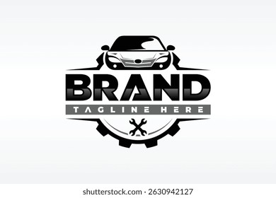 car gear wrench emblem logo