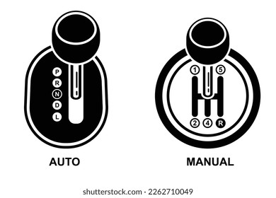 Car gearbox icon isolated on white background vector illustration.