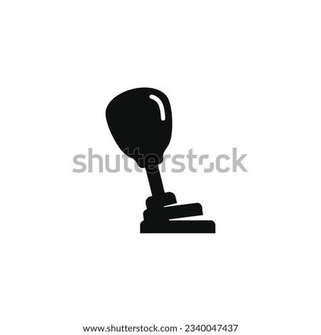 Car gearbox icon isolated on white background