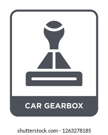 car gearbox icon vector on white background, car gearbox trendy filled icons from Car parts collection, car gearbox simple element illustration