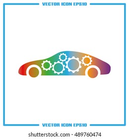 Car Gears Icon.
