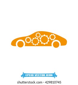 Car gears icon vector illustration