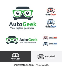 Car Geek Logo, Car Nerd Logo