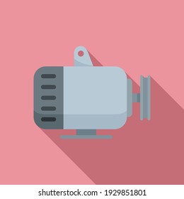 Car generator icon. Flat illustration of car generator vector icon for web design