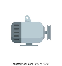 Car generator icon. Flat illustration of car generator vector icon isolated on white background