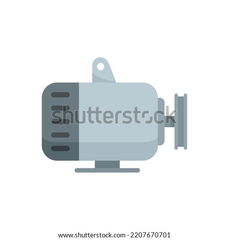 Car generator icon. Flat illustration of car generator vector icon isolated on white background