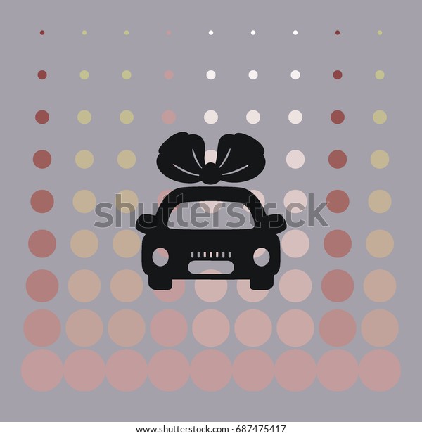 Car gift icon, vector\
design
