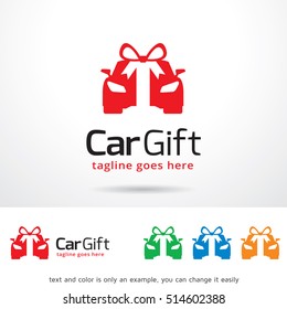 Car Gift Logo Template Design Vector
