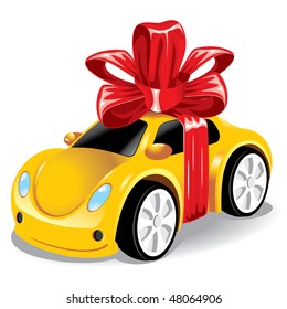 car as a gift to you, vector