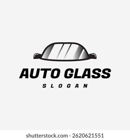 Car Glass for Automotive Glass Workshop Logo Vector Design