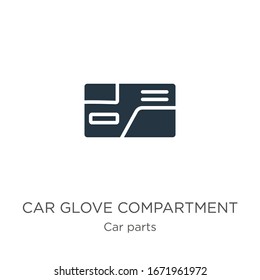 Car glove compartment icon vector. Trendy flat car glove compartment icon from car parts collection isolated on white background. Vector illustration can be used for web and mobile graphic design, 