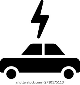car glyph icon illustration vector