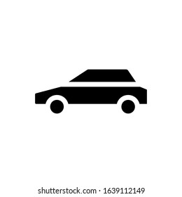 car glyph vector icon - ui icon vector