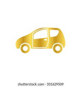Car - gold vector icon