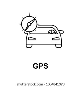 car gps icon. Element of car repair for mobile concept and web apps. Detailed  icon can be used for web and mobile. Premium icon on white background