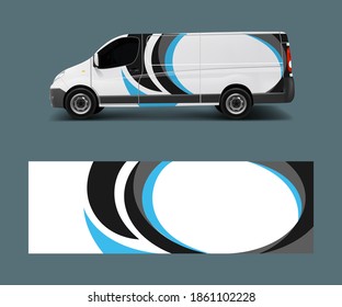 vector de diseño de franjas abstractas gráficas de coches. concepto de diseño de líneas abstractas para camionetas y vehículos envueltos de vinilo