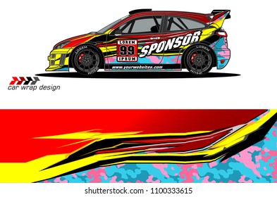 
car graphic background vector. abstract racing livery design for vehicle vinyl wrap 
