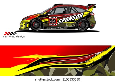 
car graphic background vector. abstract racing livery design for vehicle vinyl wrap 
