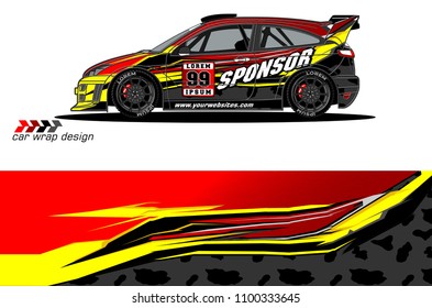 
car graphic background vector. abstract racing livery design for vehicle vinyl wrap 
