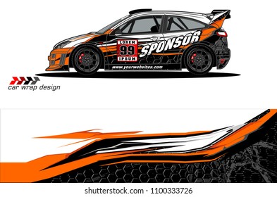 
car graphic background vector. abstract racing livery design for vehicle vinyl wrap 
