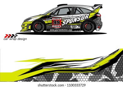 
car graphic background vector. abstract racing livery design for vehicle vinyl wrap 
