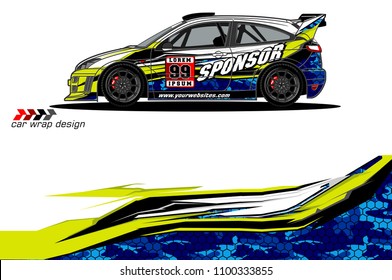 
car graphic background vector. abstract racing livery design for vehicle vinyl wrap 

