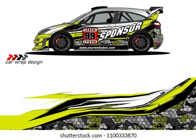 
car graphic background vector. abstract racing livery design for vehicle vinyl wrap 
