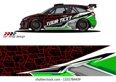 car graphic background vector. abstract racing livery design for vehicle vinyl wrap 