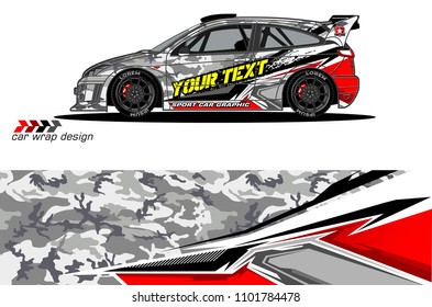 car graphic background vector. abstract racing livery design for vehicle vinyl wrap 