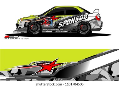 car graphic background vector. abstract racing livery design for vehicle vinyl wrap 