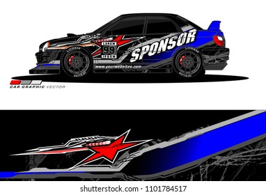 car graphic background vector. abstract racing livery design for vehicle vinyl wrap 