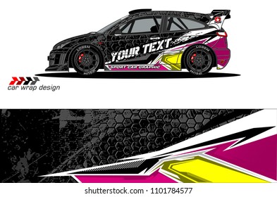car graphic background vector. abstract racing livery design for vehicle vinyl wrap 