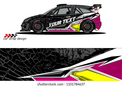 car graphic background vector. abstract racing livery design for vehicle vinyl wrap 