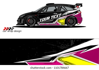 car graphic background vector. abstract racing livery design for vehicle vinyl wrap 