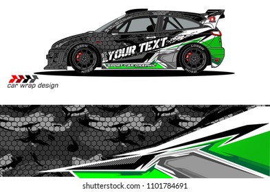 car graphic background vector. abstract racing livery design for vehicle vinyl wrap 