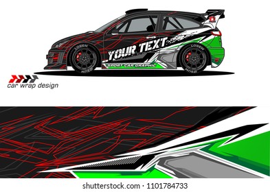 car graphic background vector. abstract racing livery design for vehicle vinyl wrap 