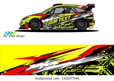 
car graphic background vector. abstract racing livery design for vehicle vinyl wrap 