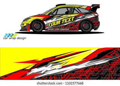 
car graphic background vector. abstract racing livery design for vehicle vinyl wrap 