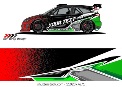 
car graphic background vector. abstract racing livery design for vehicle vinyl wrap 