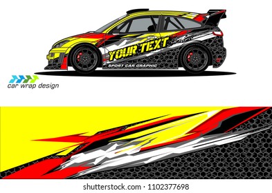 
car graphic background vector. abstract racing livery design for vehicle vinyl wrap 