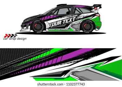 
car graphic background vector. abstract racing livery design for vehicle vinyl wrap 
