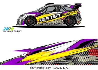 
car graphic background vector. abstract racing livery design for vehicle vinyl wrap 