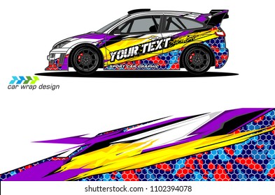 
car graphic background vector. abstract racing livery design for vehicle vinyl wrap 