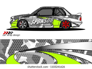 car graphic background vector. abstract racing livery design for vehicle vinyl wrap 
