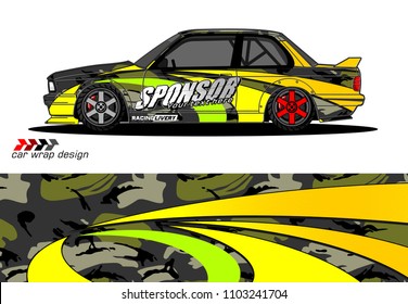 car graphic background vector. abstract racing livery design for vehicle vinyl wrap 
