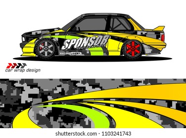 car graphic background vector. abstract racing livery design for vehicle vinyl wrap 
