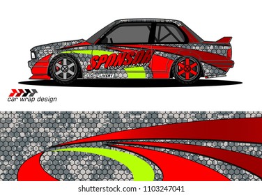 car graphic background vector. abstract racing livery design for vehicle vinyl wrap 