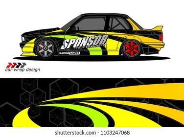 car graphic background vector. abstract racing livery design for vehicle vinyl wrap 