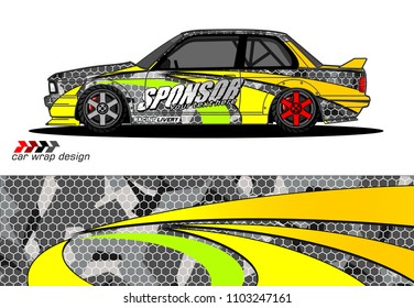 car graphic background vector. abstract racing livery design for vehicle vinyl wrap 